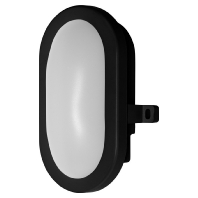 LED-Wand-/Deckenleuchte 4000K schwarz LEDBULKHEAD6W840BK