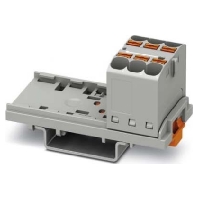 Verteilerblock senkr 0,2-6qmm,braun PTFIX 12X4-NS35 BN