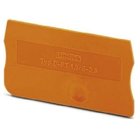 Abschlussdeckel 45x0,8mm, orange D-PT 1,5/S-0,8 OG
