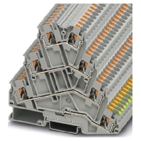 Mehrstockklemme 0,2-�6qmm, B6,2mm gr PT 4-PE/3L
