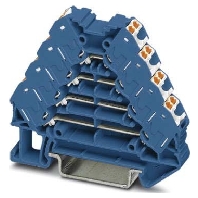 Feed-through terminal block 8,3mm 10A PTRV 4 BU/WH