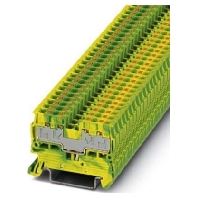 Schutzleiter-Reihenklemme 0,14qmm-2,5qmm PT 2,5/S-QUATTRO-PE