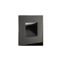 LED-Wandeinbauleuchte 3000K, schwarz