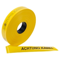 Warning tape yellow with Text/symbols DE-9999-6049-0
