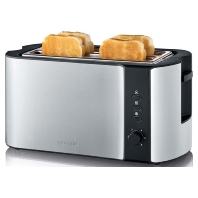 Langschlitztoaster 4 Scheiben AT 2590 eds-geb/sw