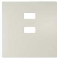 Cover plate for USB white 5TG1378-0TW