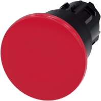 Pilzdrucktaster 22mm, rund, rot 3SU1000-1BA20-0AA0