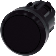 Drucktaster 22mm,rund,schwarz 3SU1000-0AA10-0AA0