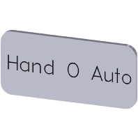 Bezeichnungsschild Hand O Auto 3SU1900-0AC81-0DD0