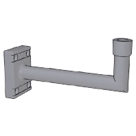 Mounting bracket f. door/jalousie motor 1860320