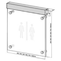 Sign luminaire single-sided 1W 54292