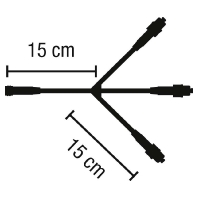 Verteilerdose QuickFix 3 Ausgnge schwarz 58139
