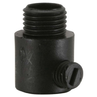 Klemmnippel Nylon sw mit AG-M10 88026