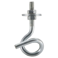 Ringschraube Stahl vz m.2Muttern+2Scheiben 88037