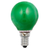 Round lamp 15W 230V E14 green 40261