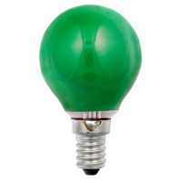 Round lamp 25W 230V E14 green 40266