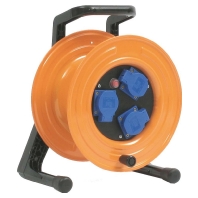 Stahlblech-Kabeltrommel m. Steckd. und Kabel HT 311.MD3.25KS325
