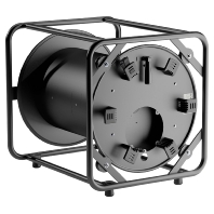 Sheet steel cable drum with auxiliary coil, SK 4823.RM blackz