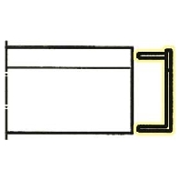 End cap for luminaires TRS 1000 EP (Paar)