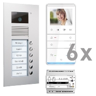 Door station set with video 6 phones PVU17060-0010