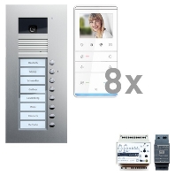 Door station set with video 8 phones PVU17080-0010