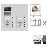 Door station set with video 10 phones PVU17100-0010