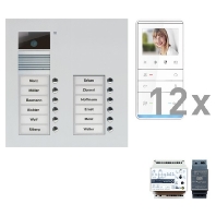 Door station set with video 12 phones PVU17120-0010