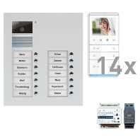 Door station set with video 14 phones PVU17140-0010