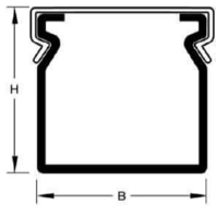 Slotted cable trunking system 21x32mm BA6 200250O gr