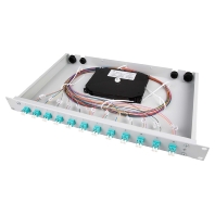 Spleibox bestckt 6xLCD 9/125 OS2 1HE TNSB-Be-6LCD-E9-OS2