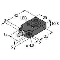 Inductive proximity switch 8mm BI8U-Q10-AP6X2