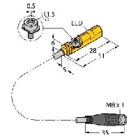 Magnet safety proximity switch BIM-UNT-AP6X-0,3-PSG