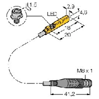 Magnet safety proximity switch BIMUNRAP6X0,3PSG3M