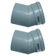 Single-walled flue gas attachment, 2 0020042767 (quantity: 2)