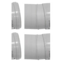 Single-walled flue gas attachment, 2 0020042768 (quantity: 2)