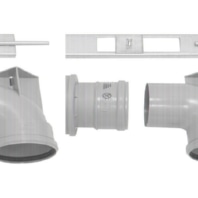 Single-walled flue gas attachment, 2 0020075739