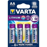Batterie Ultra Lithium AA Mignon/LR6 06106 Bli.4