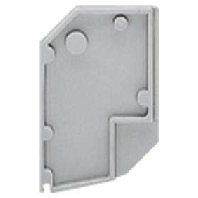 End/partition plate for terminal block 711-112