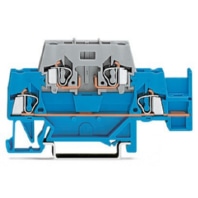 Doppelstockklemme blau/grau 280-532