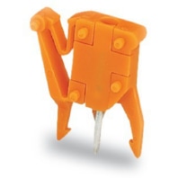 Prfadapter 1-polig,orange 249-111