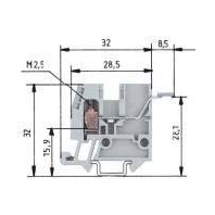 Reihenklemme WKM 2,5F1/15/VO