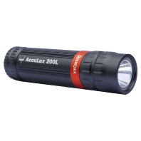Flashlight black AccuLux 200L