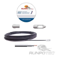 Metallspirale D=4mm, 30m mit Kopf 30014