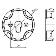 Adapter f.Small RM f.Click-Antriebslag. 4015K-S