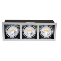 LED-Deckeneinbaustrahler Mini Kardan E3 3x6W 24� ww 3x600lm titan 1740073011