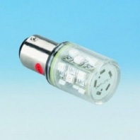 LED-Leuchtmittel 6LEDs BA15d 24V AC/DC 22lm weiss