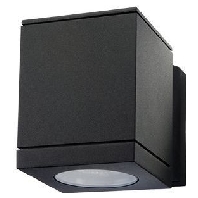 Wall lamp Echo black 1x35W GU10 230V, 614680 - Promotional item