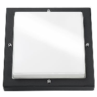 Wandleuchte Basso schwarz opal 2x E27 CFL 33W, 614197 - Aktionsartikel