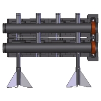Verteilsystem Warmwasser DN50,Verteilerbalken VTB 50