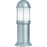 Bollard light LB23 die-cast aluminum silver short